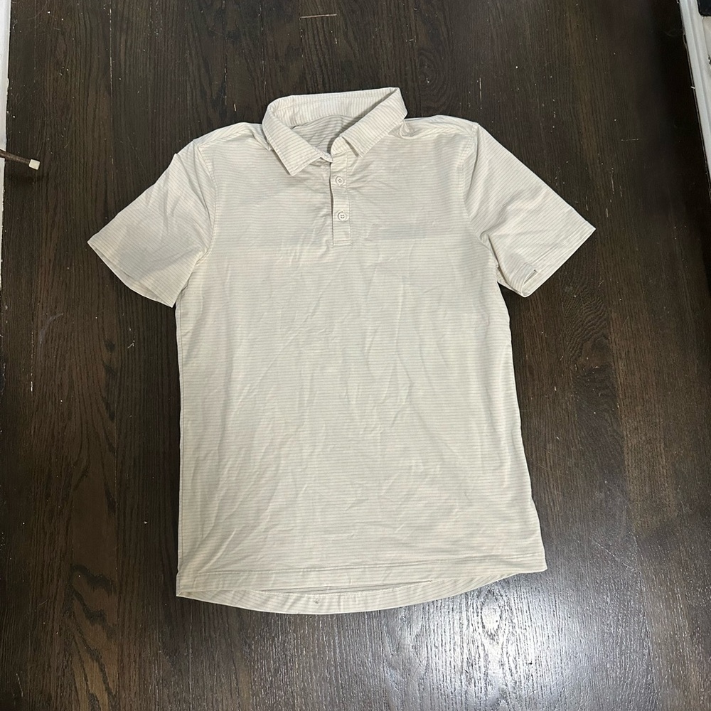 lululemon athletica Beige Polo Shirt